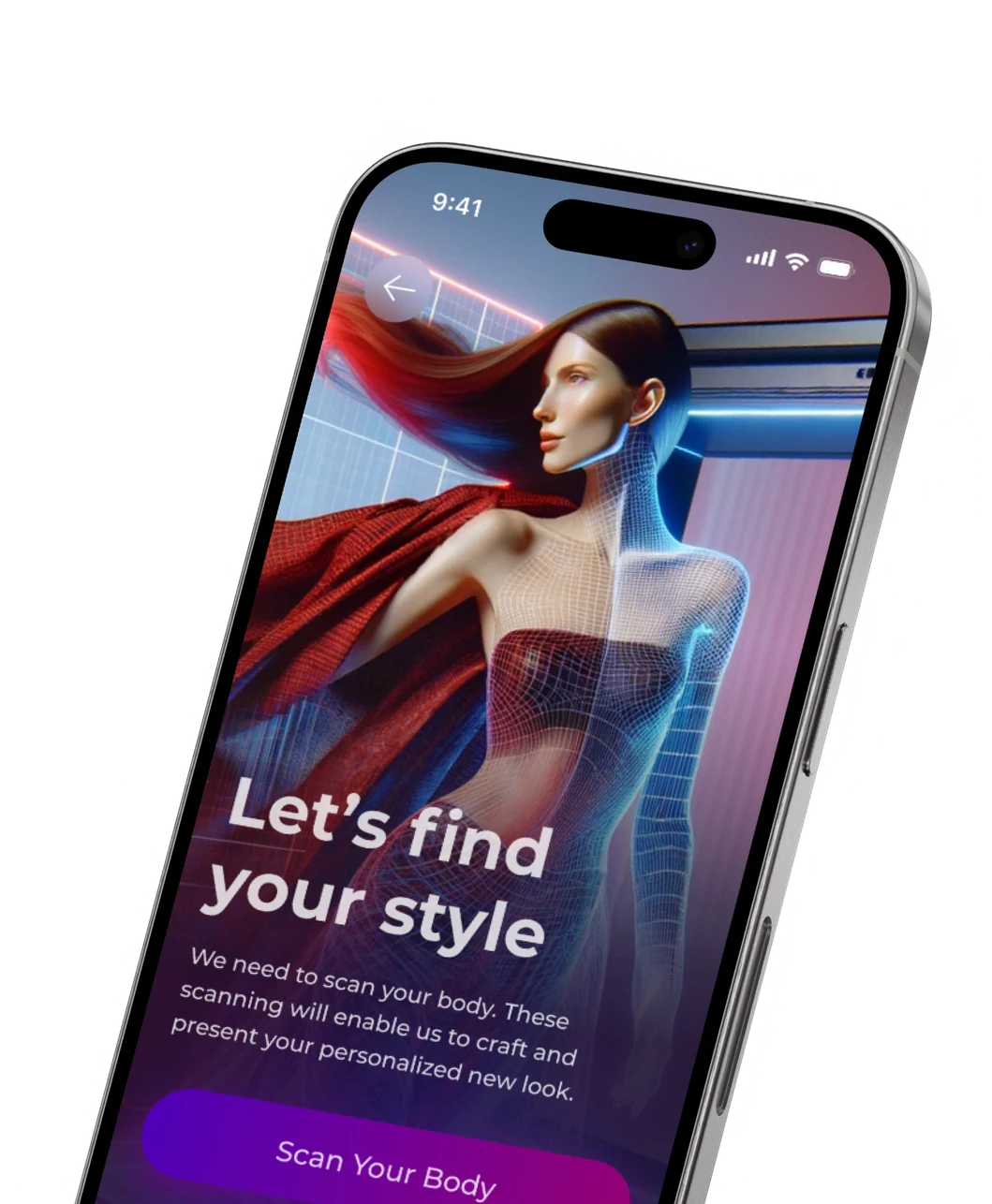 Swag App AI on iPhone showing a personalised style scan